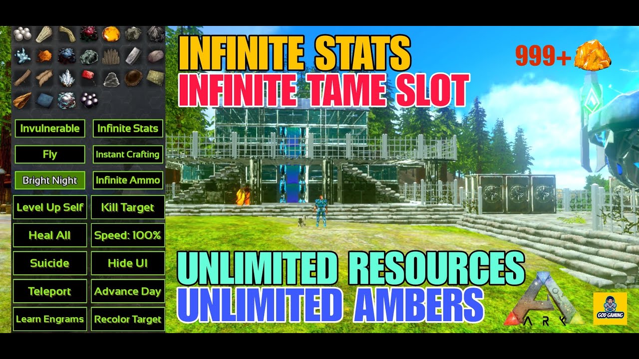ARK MOBILE BEST SAVE DATA | BIG BASE AND UNLIMITED TAME SLOT | UNLIMITED RESOURCES AND INFINITE STAT