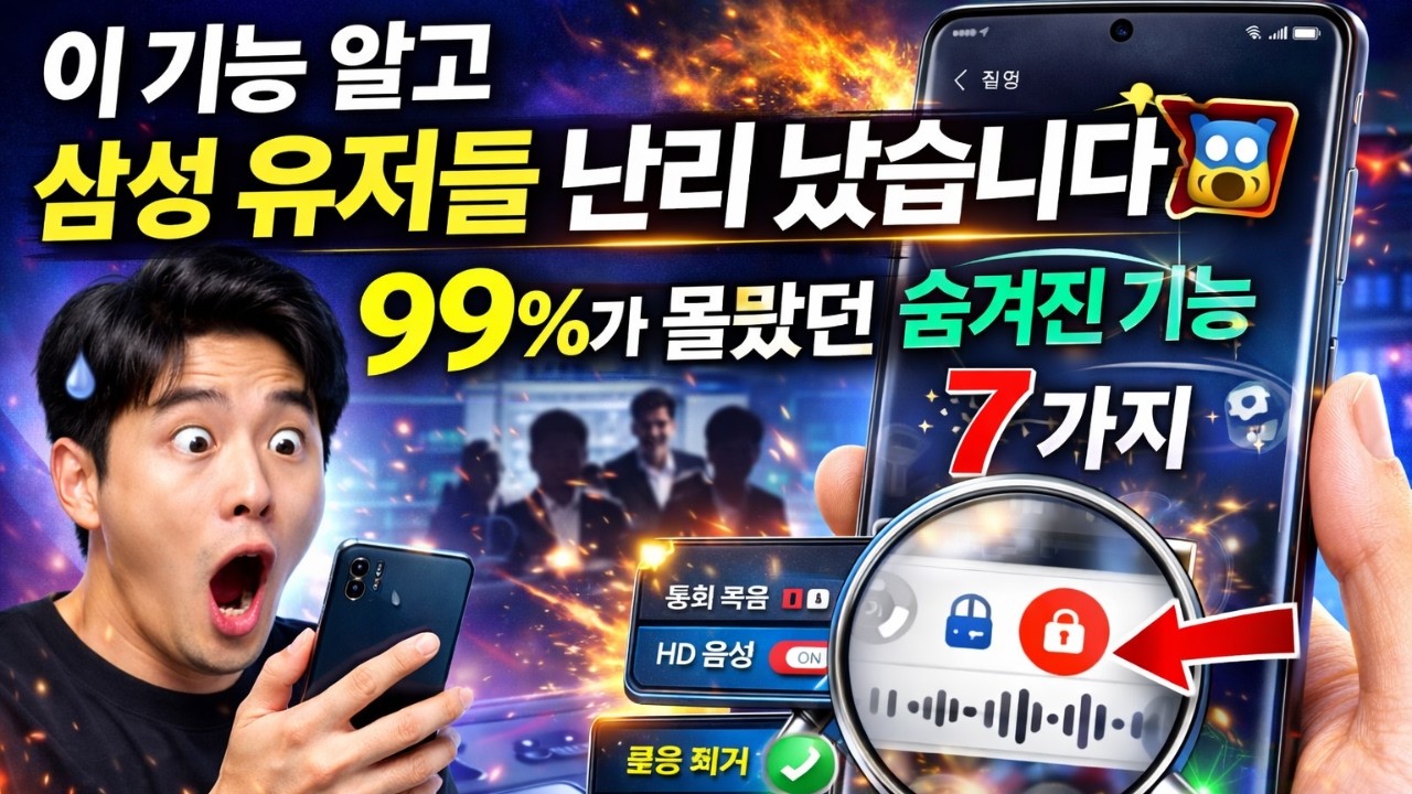 이 기능 알고 삼성 유저들 난리 났습니다 😱 99%가 몰랐던 숨겨진 기능 7가지