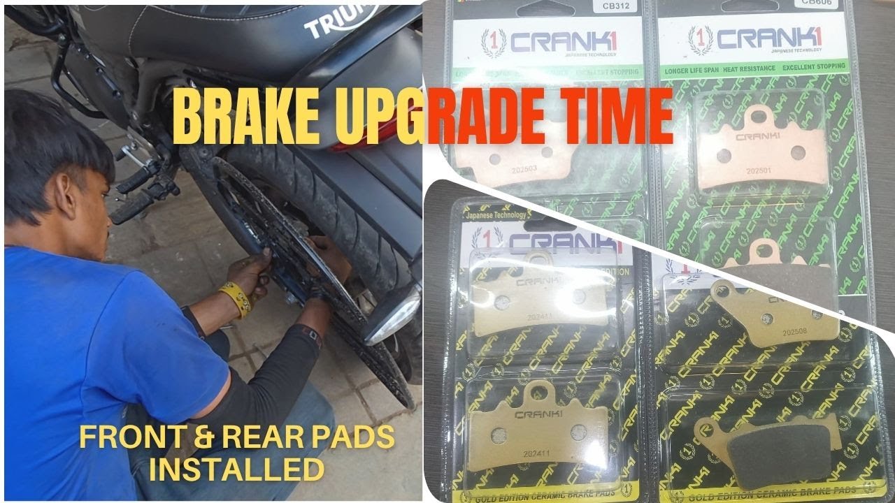 Complete brake pad set replacement | Ceramic brake pads for Speed 400 | Price+Installation explained