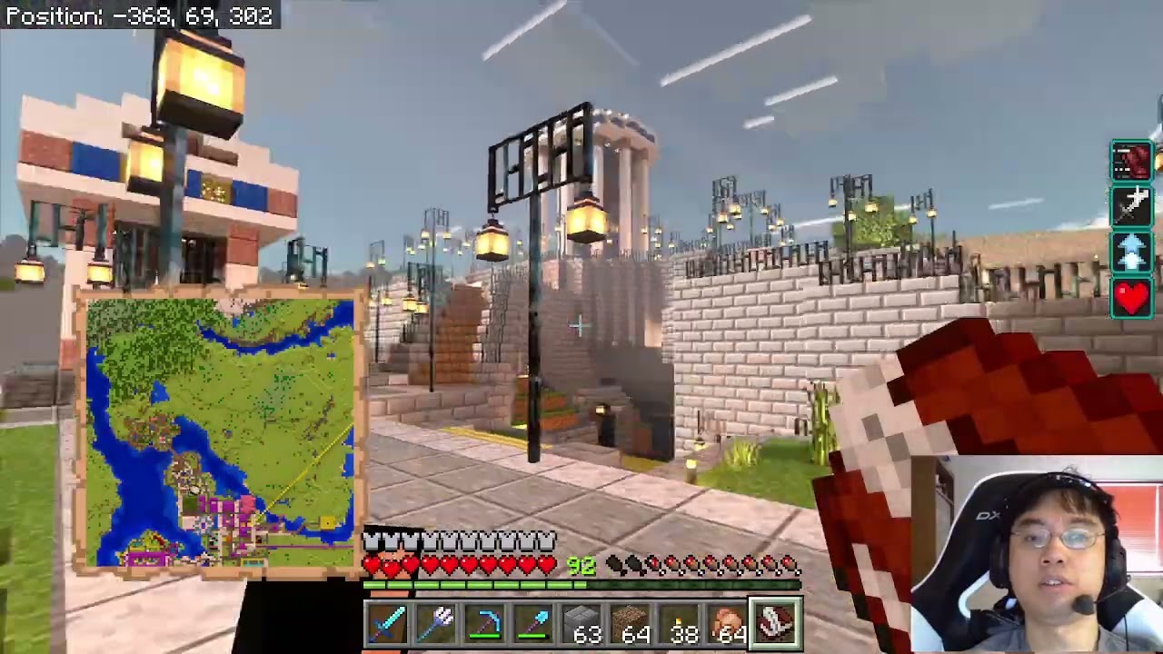 Minecraft RTX survival #1557: Shaping the Dirt Slopes