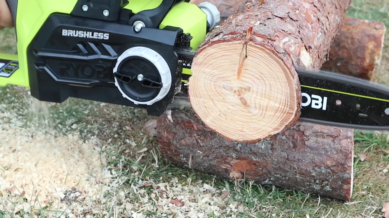 Testing The NEW 18v Brushless Chainsaw