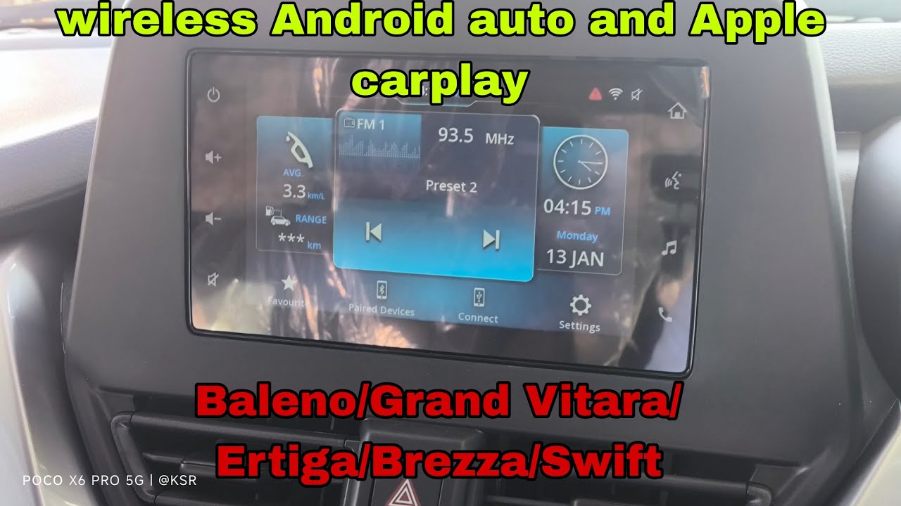 BALENO AND GRAND VITARA me Android Auto/ Bluetooth kese connect kre