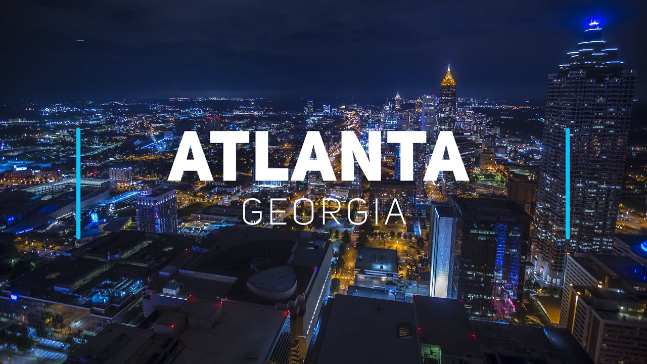 Atlanta from above, Georgia | 4K drone video