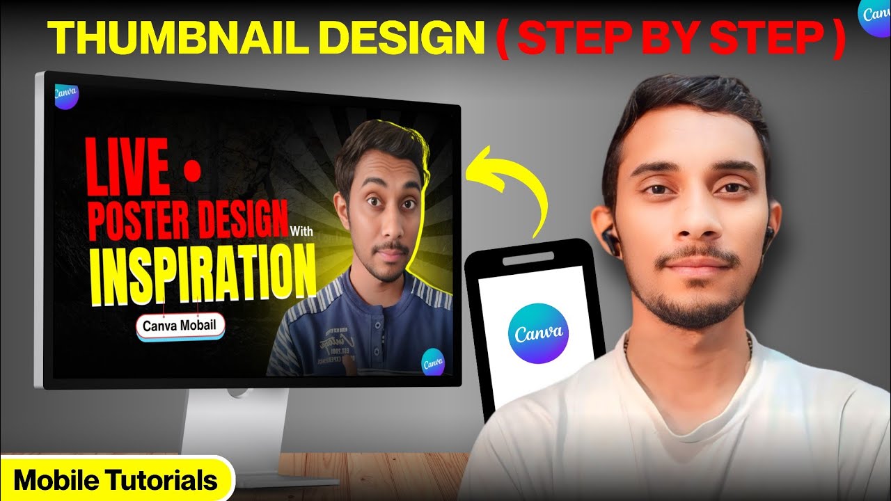 Create Viral Eye-catching YouTube Thumbnails | STEP BY STEP TUTORIAL | Canva Mobail