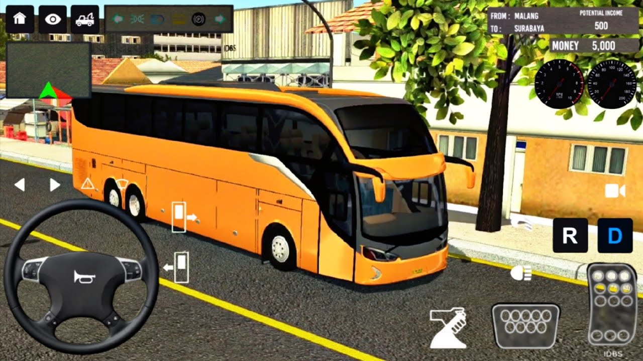 European Coach Bus Realistic Driving In Game - 2026 Indonesia Bus Simulator - Android Gameplay
