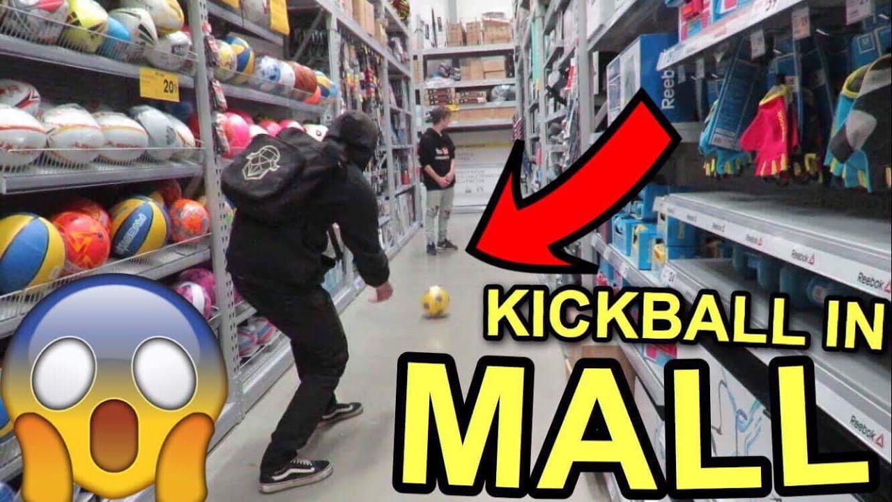 Kickball With Strangers Inside Public Mall ( CRAZY  )