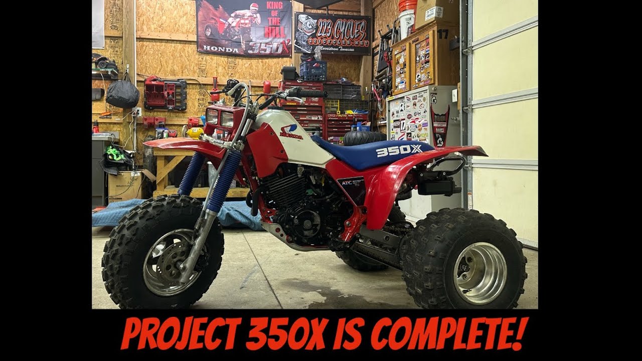 1985 Honda ATC350X Project (Part 2)- Completion!