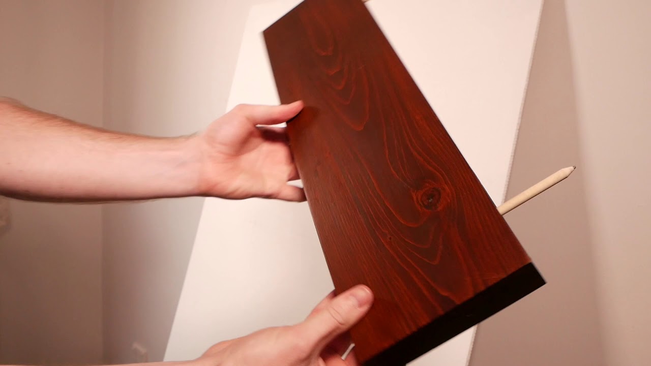 How to Install Walnut Floating Shelves WITHOUT a Drill 🤯