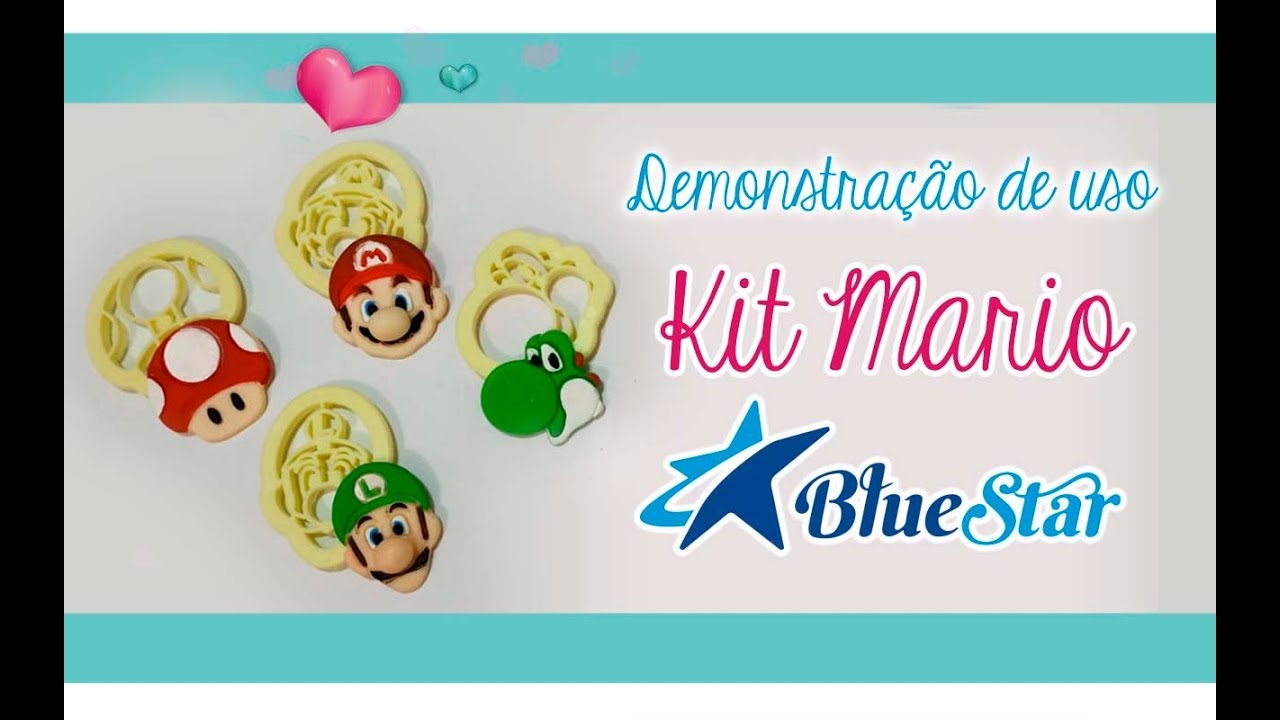 Kit Cortadores Mario Blue star -  Demonstração de uso