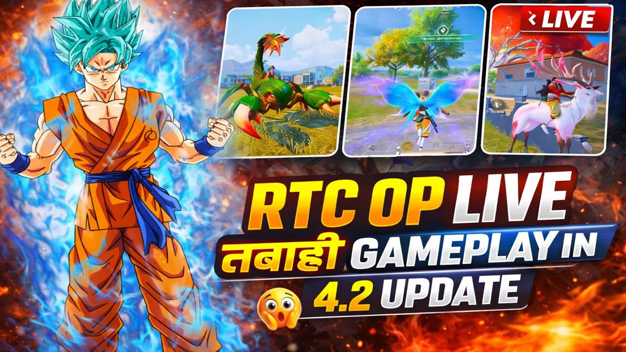 RTC OP LIVE 🔴 RUSH GAMEPLAY IN 4.2 update 🔥 #bgmilive  #bgmi #pubglive   #shortslive #iphone14promax