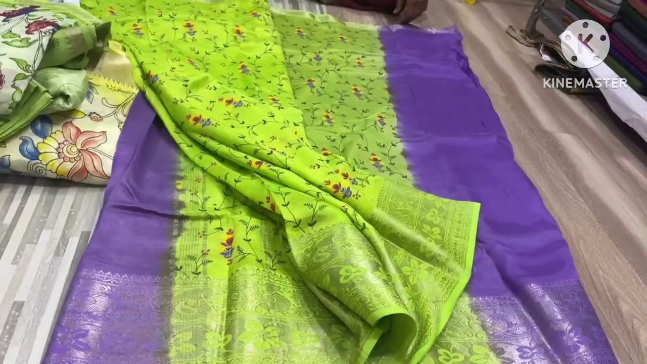 Mangalagiri pattu by silk half and half model sarees//2200fs//7673963395//trending//subscribe