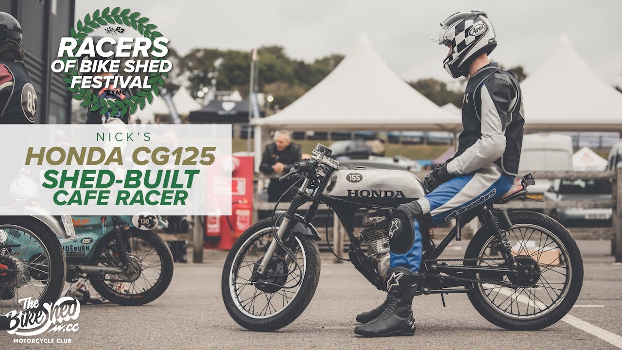 Nick's Honda CG125 shed built cafe racer - Racers of Bike Shed Festival