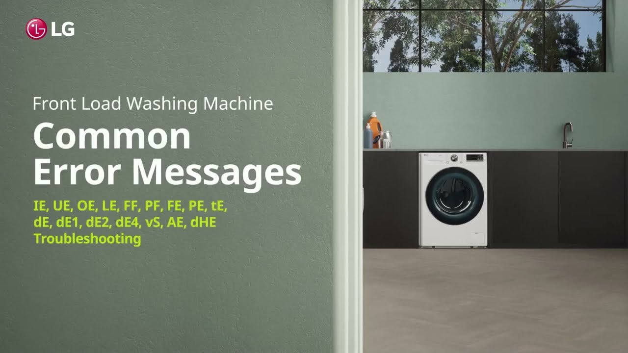 LG Washer : Common Error Messages | LG