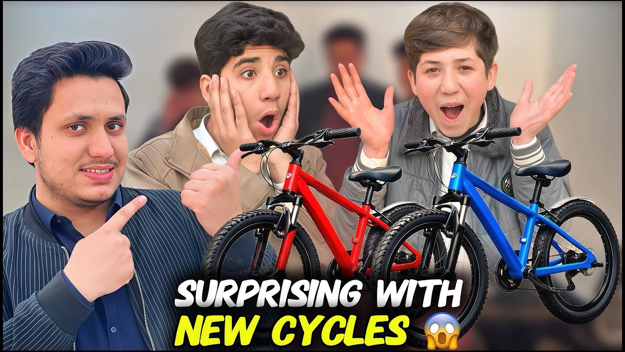 Surprising Nasir And Yasir With Brand New Cycles 😍 In Pashto 😂|| Shinwari boys
