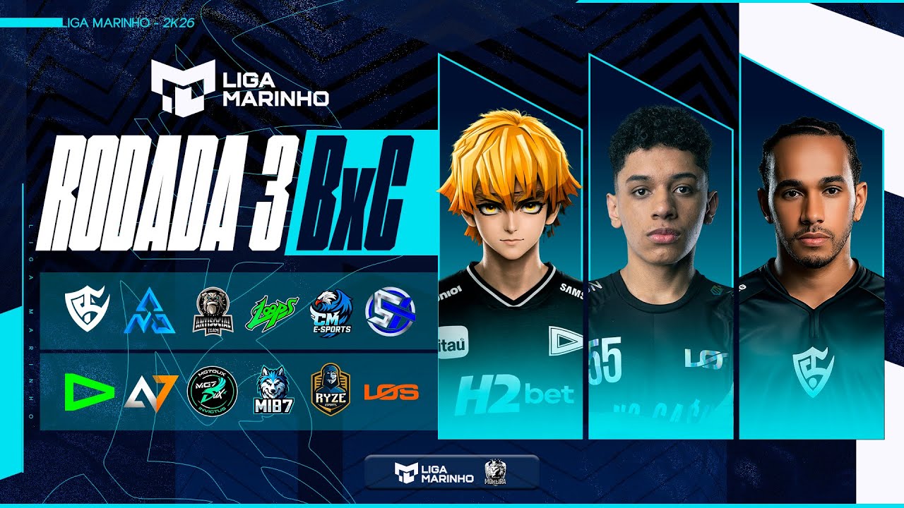 LIGA MARINHO | S3 - RODADA 02 - GRUPOS B e C | LOUD TEAM SOLID LOS LOOPS #FREEFIRE
