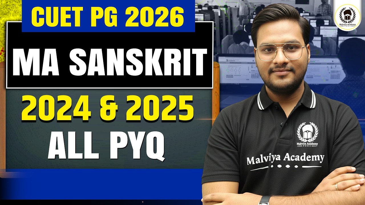 CUET PG 2026 MA Sanskrit All PYQ(2024 & 2025)🔥| Umeed Phase - 3 | Bhaskar Sir