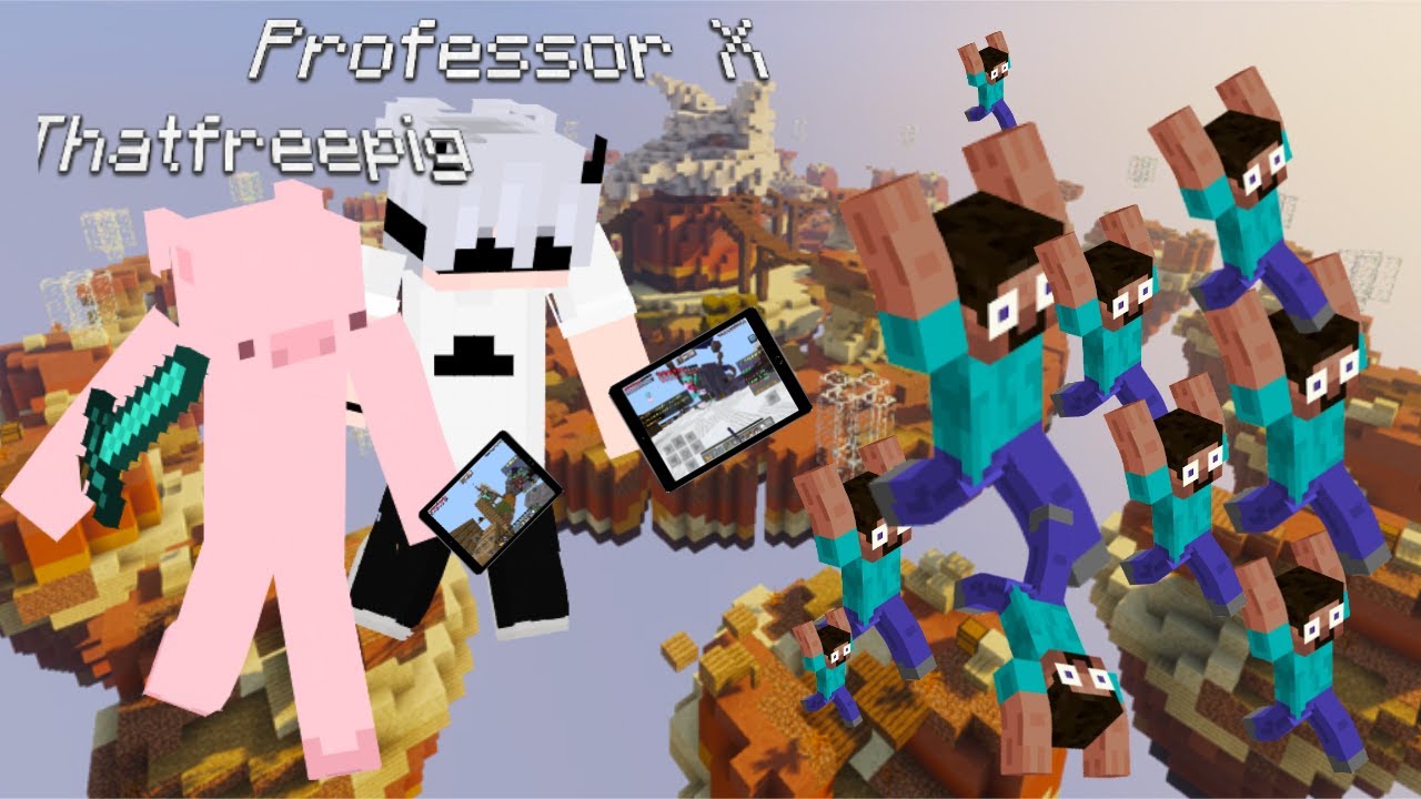 Cubecraft Skywars with one of the best mobile cubecrafters ft. Professor X (pt 2)