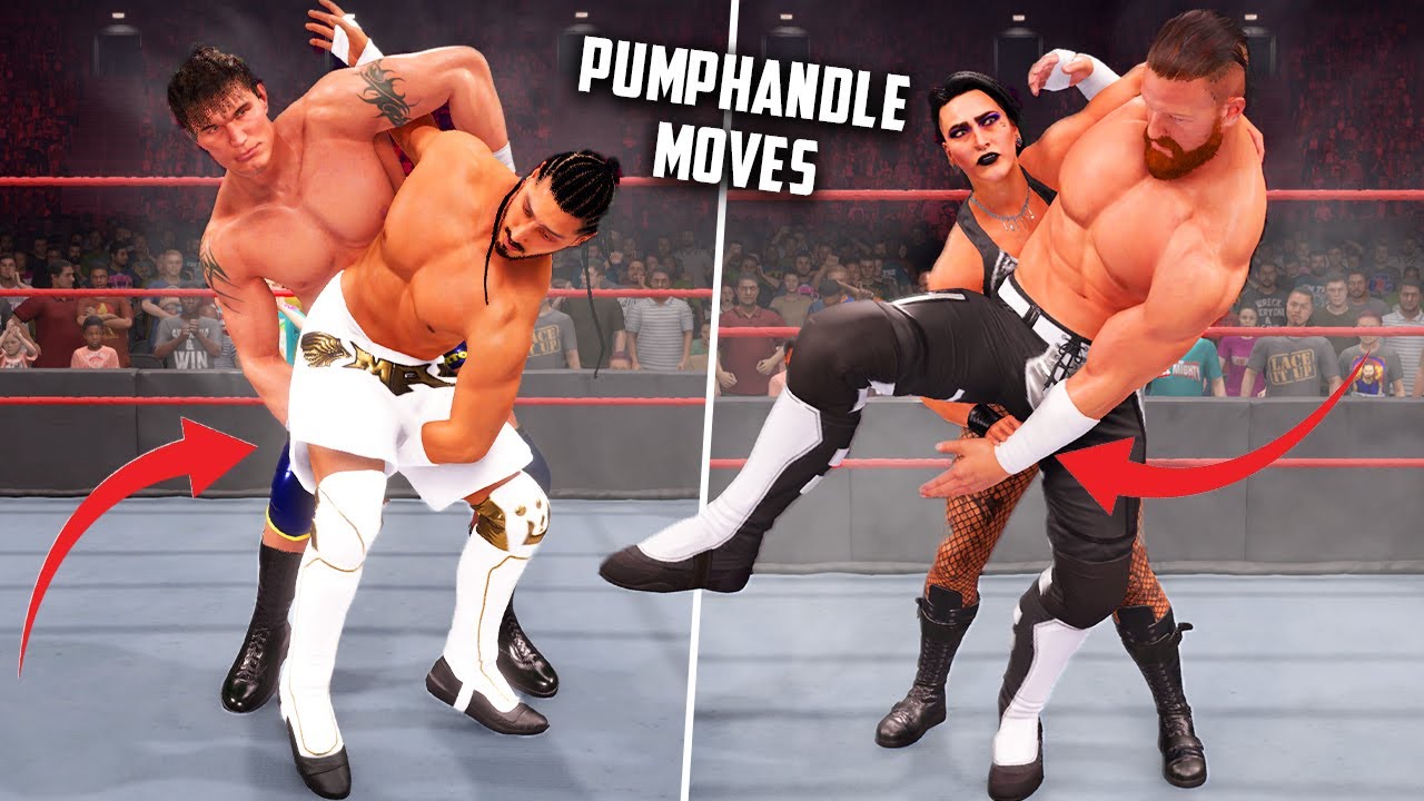 All Pumphandle Variations in WWE 2K22 - More Than 25 Move