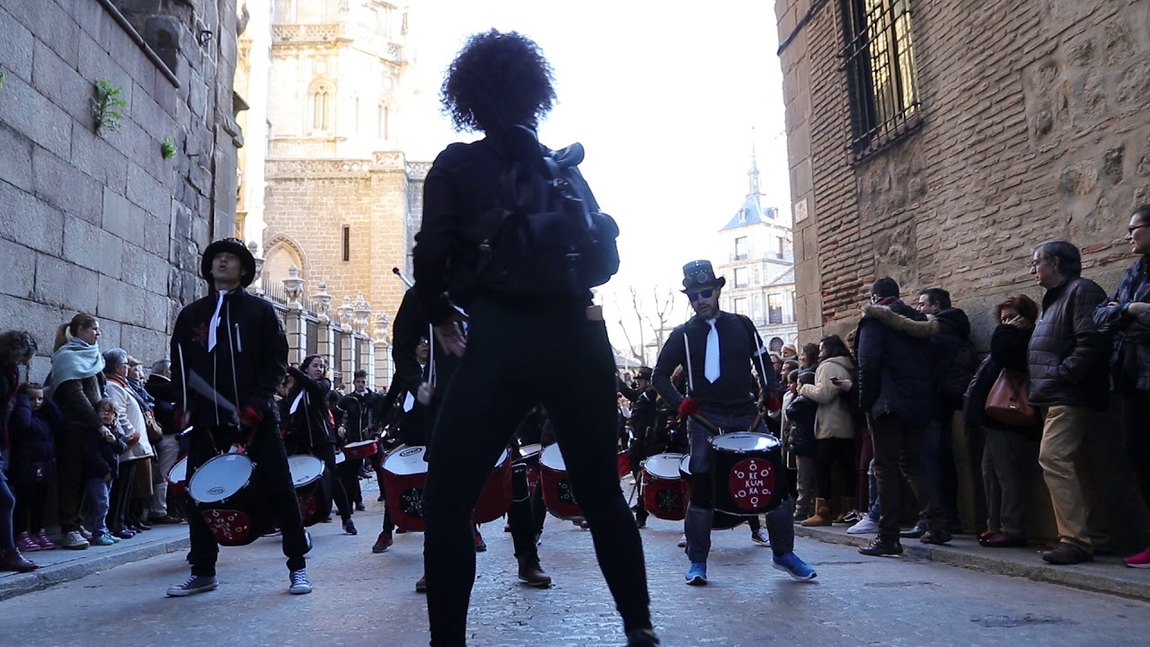 Desfile del entierro de la sardina Toledo 2018 Batukada KEKUMKA