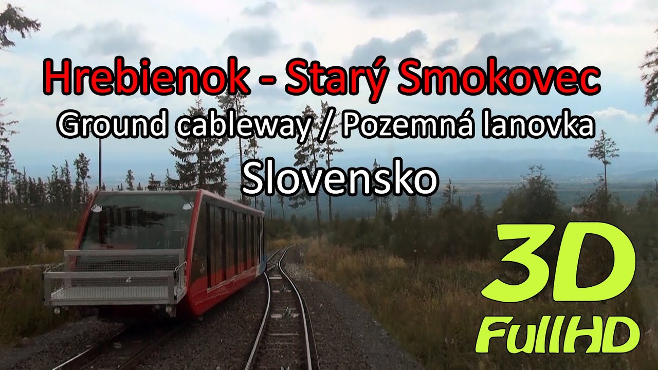 [3D] Starý Smokovec–Hrebienok funicular, High Tatras, Slovakia