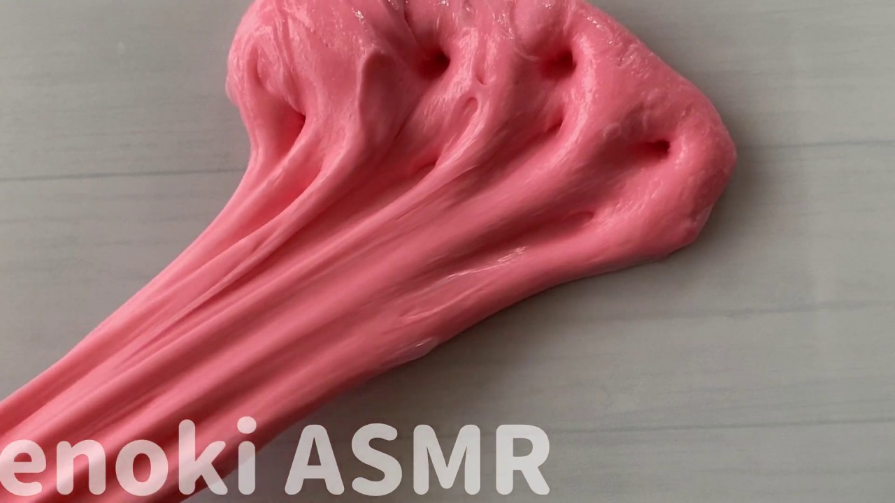 【ASMR】【Sound fetish】Strawberry slime     ASMR that does not speak    SlimeVideo　For killing time