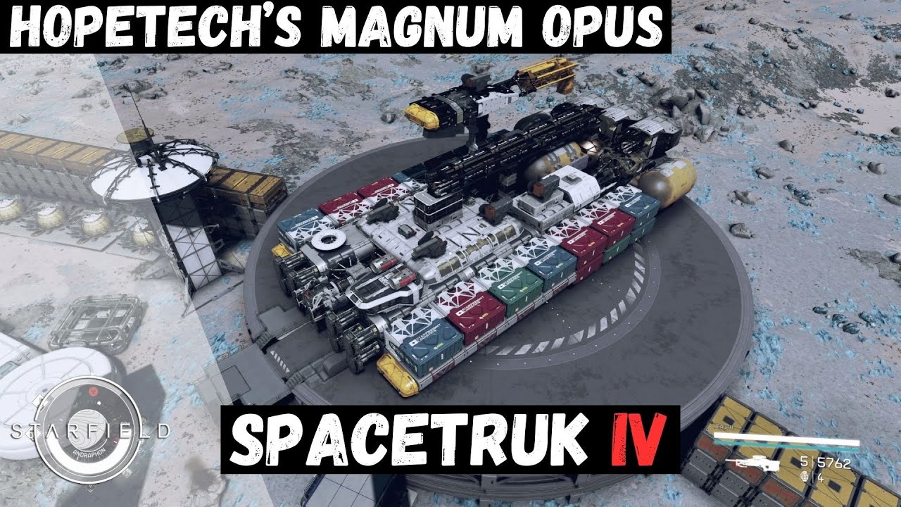 Starfield Ships | Spacetruk IV - HopeTech's magnum opus Cargo hauler