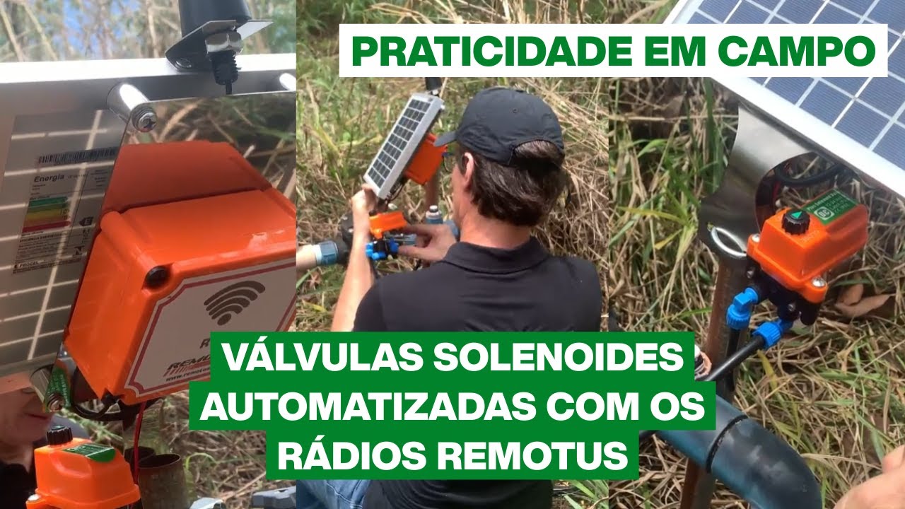 VÁLVULA SOLENOIDE AUTOMATIZADA COM OS RÁDIOS REMOTUS