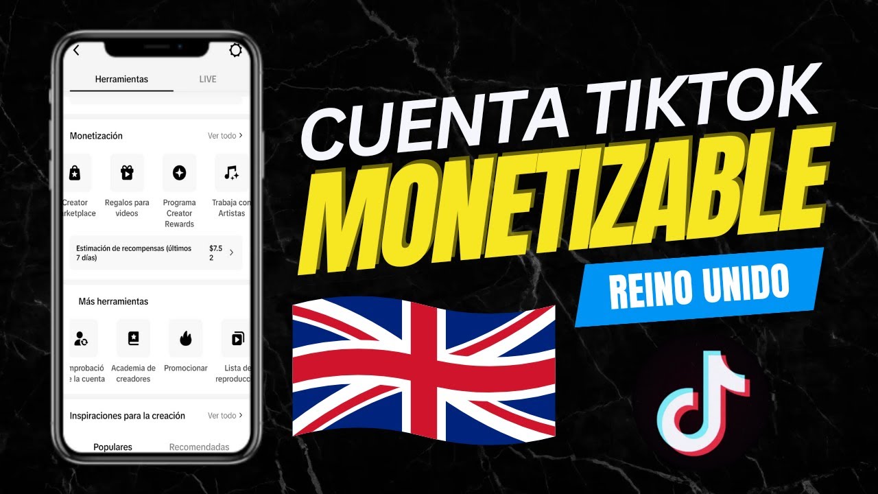 Cómo Crear una CUENTA TIKTOK con REINO UNIDO MONETIZABLE (Tutorial)