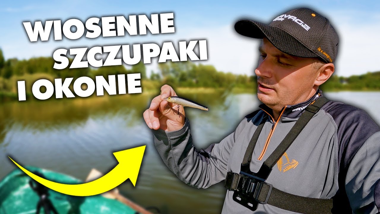 WĘDKARSTWO SPINNINGOWE na MAŁYM JEZIORZE - SZCZUPAK w TROLLINGU na WOBLERA