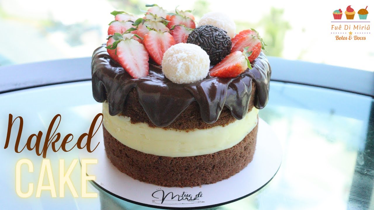 NAKED CAKE COM RECHEIO ALTO E UMA COBERTURA INCRÍVEL @Fuê di Miriã