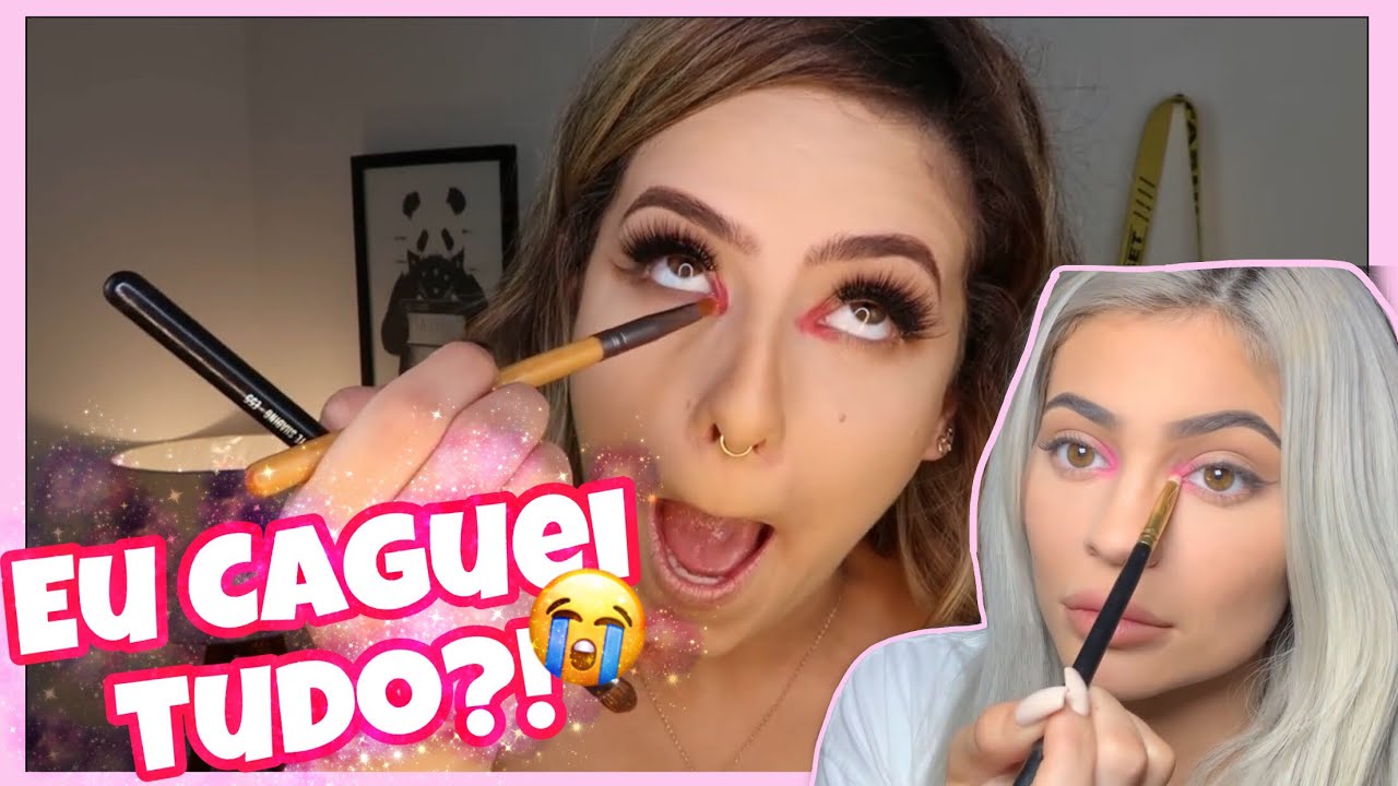 TENTEI IMITAR A MAQUIAGEM DA KYLIE JENNER / GET READY WITH ME ON TOUR