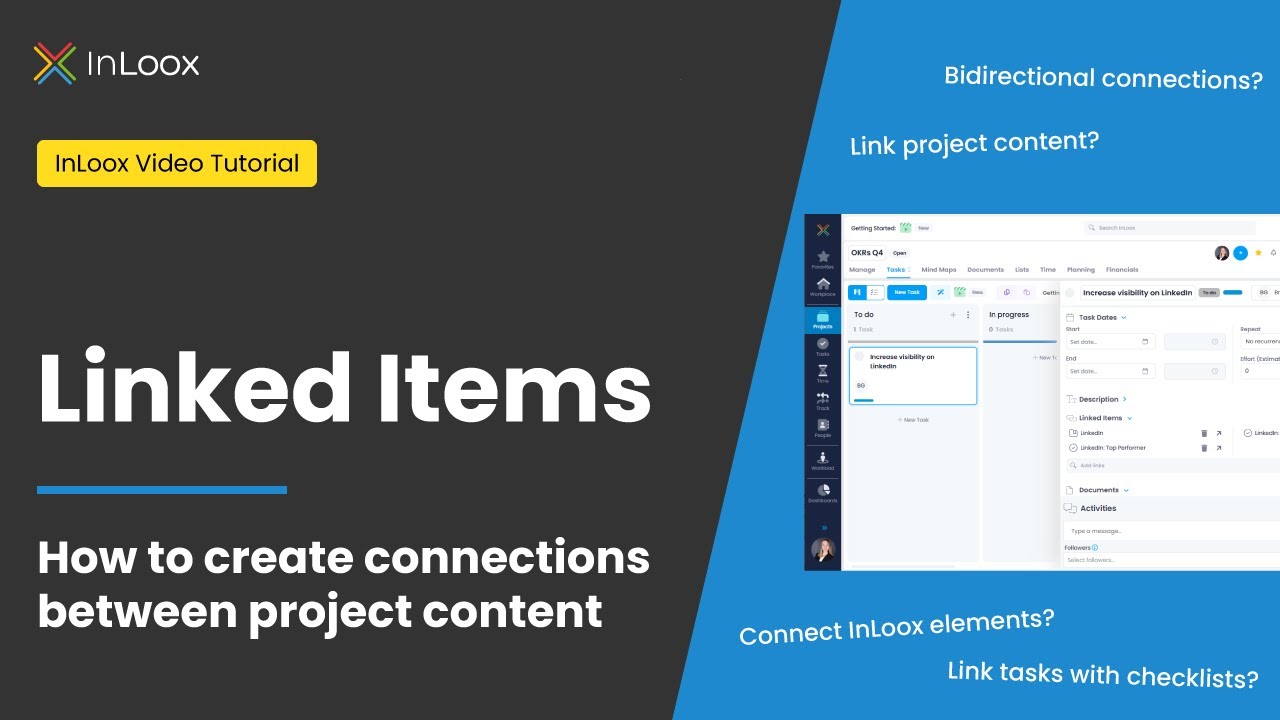 Linked Items: Connecting Project Content | InLoox Tutorial