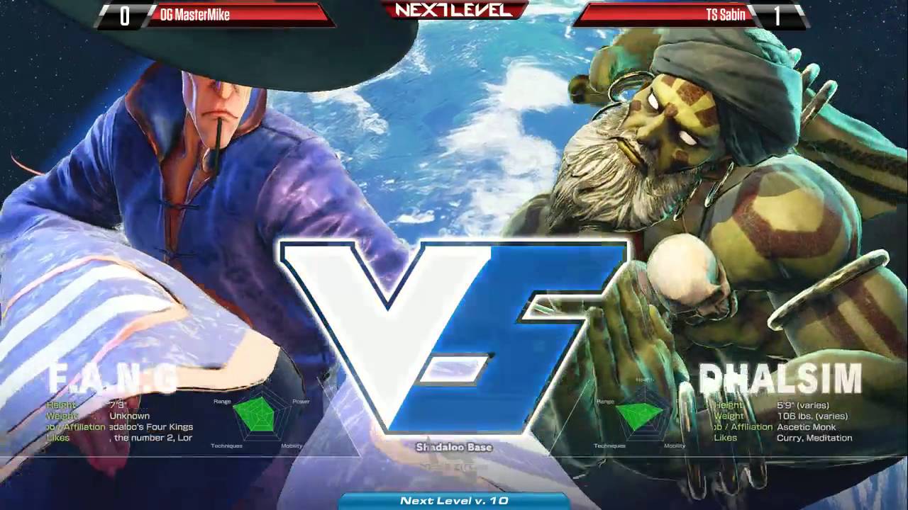 SF5 @ NLBC v.10 - OG MasterMike (Fang) vs TS Sabin (Dhalsim) [720P/60FPS]