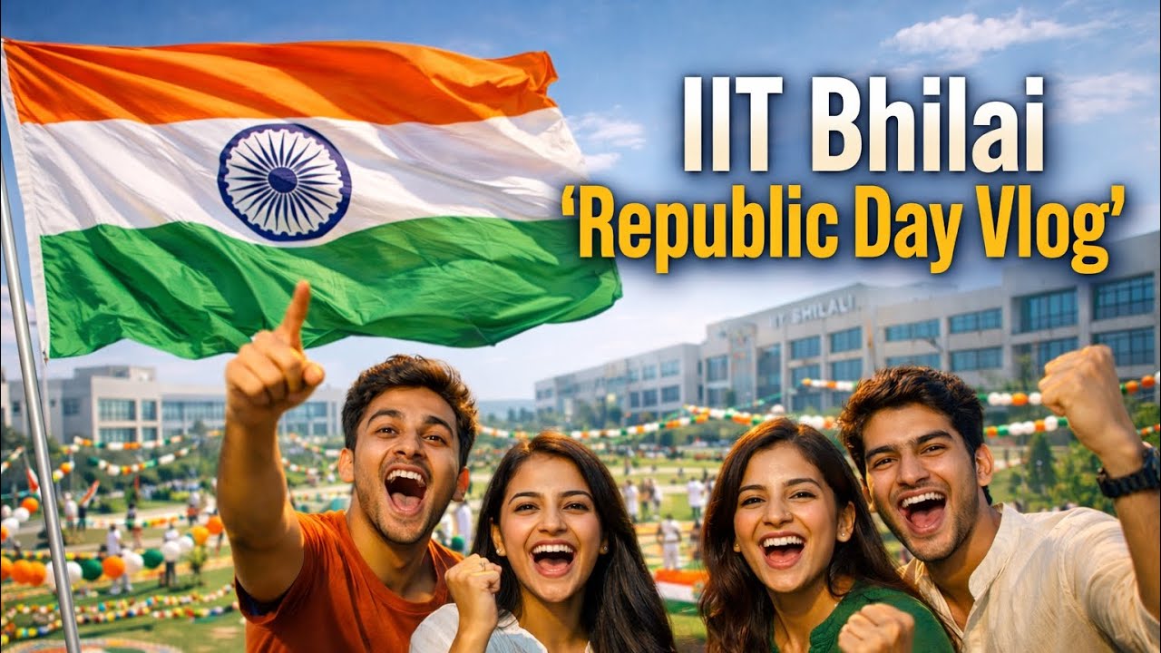 Празднование Дня Республики в IIT Bhilai 🇮🇳 | Атмосфера кампуса, гордость и энергия!