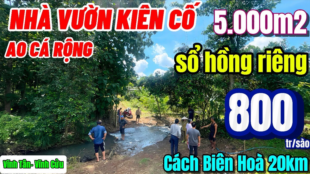 Nhà đất đồng nai , Hạ giá 500tr bán gấp nhà vườn ao cá view đẹp ngay khu dân cư cách Biên Hoà 20km