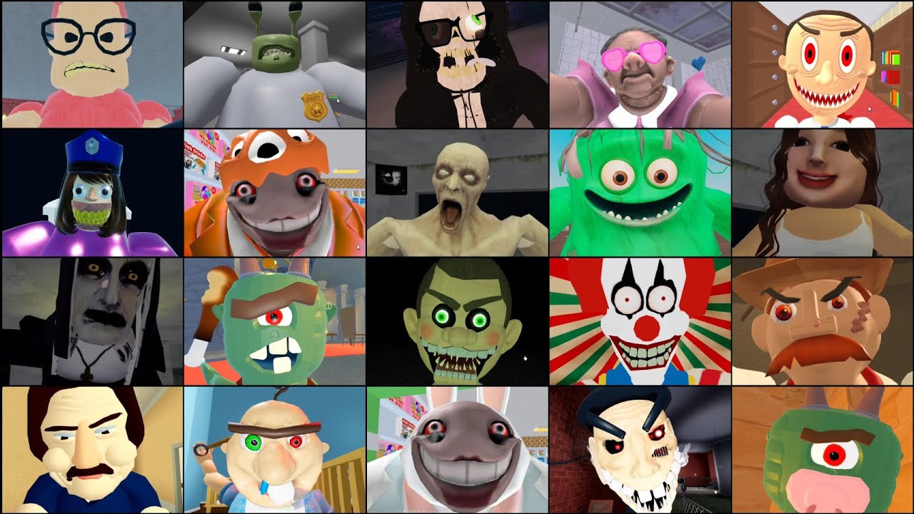 BABY BOBBY'S, YUMMY'S SUPERMARKET, DHUURS DUNGEON, FUNNY'S TOYSHOP, TEAM FATHER ROBLOX JUMPSCARE'S 