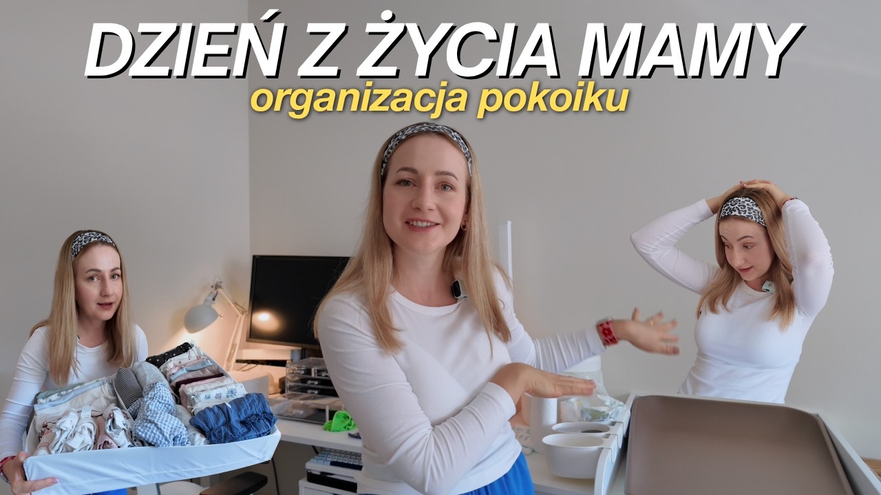 SKŁADANIE UBRANEK, organizacja komody i domowa apteczka 🩺  *sprzątam pok&oacute;j niemowlaka*