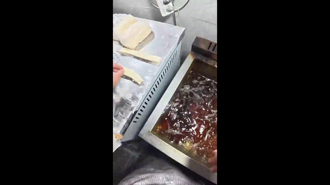 Street Food POV | Real-Time Youtiao Prep & Frying | Ambient Sounds Only