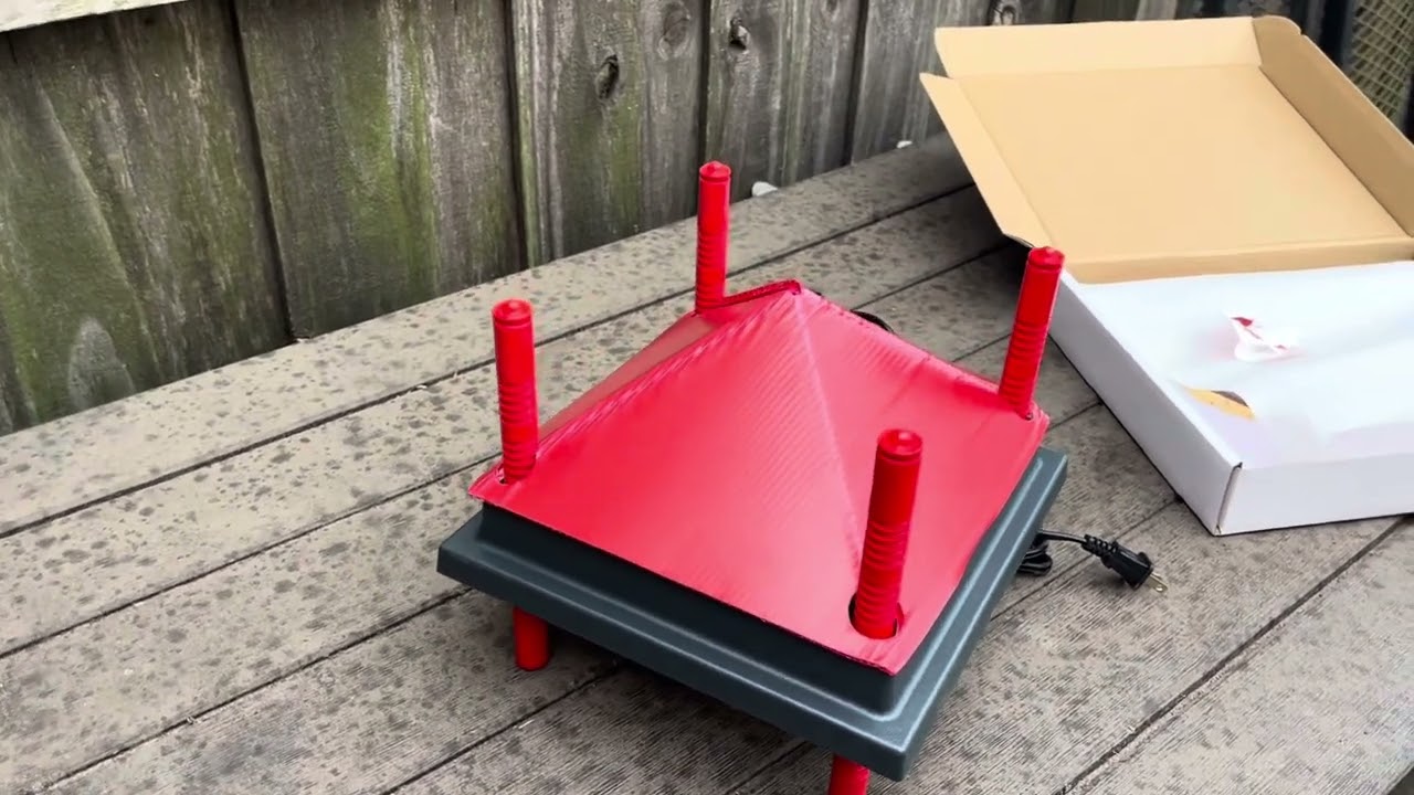 We got our rent a coop heat plate for our new chicks.