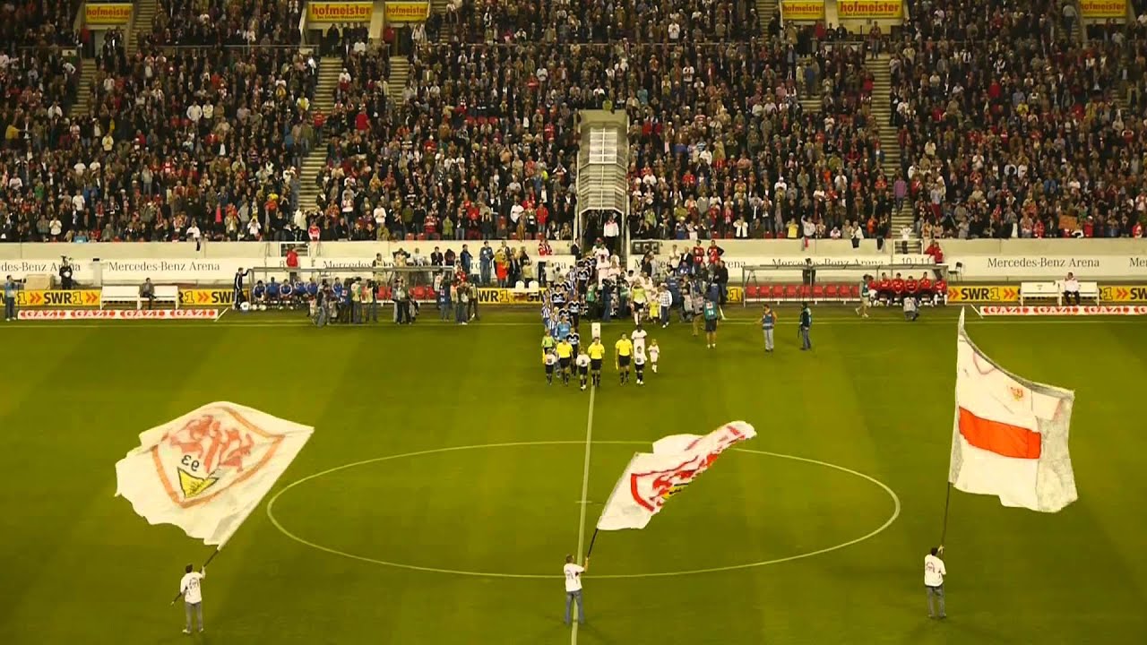 Cannstatter Kurve VfB Stuttgart - HSV Saison 2011/12 Flutlichtspiel Impressionen
