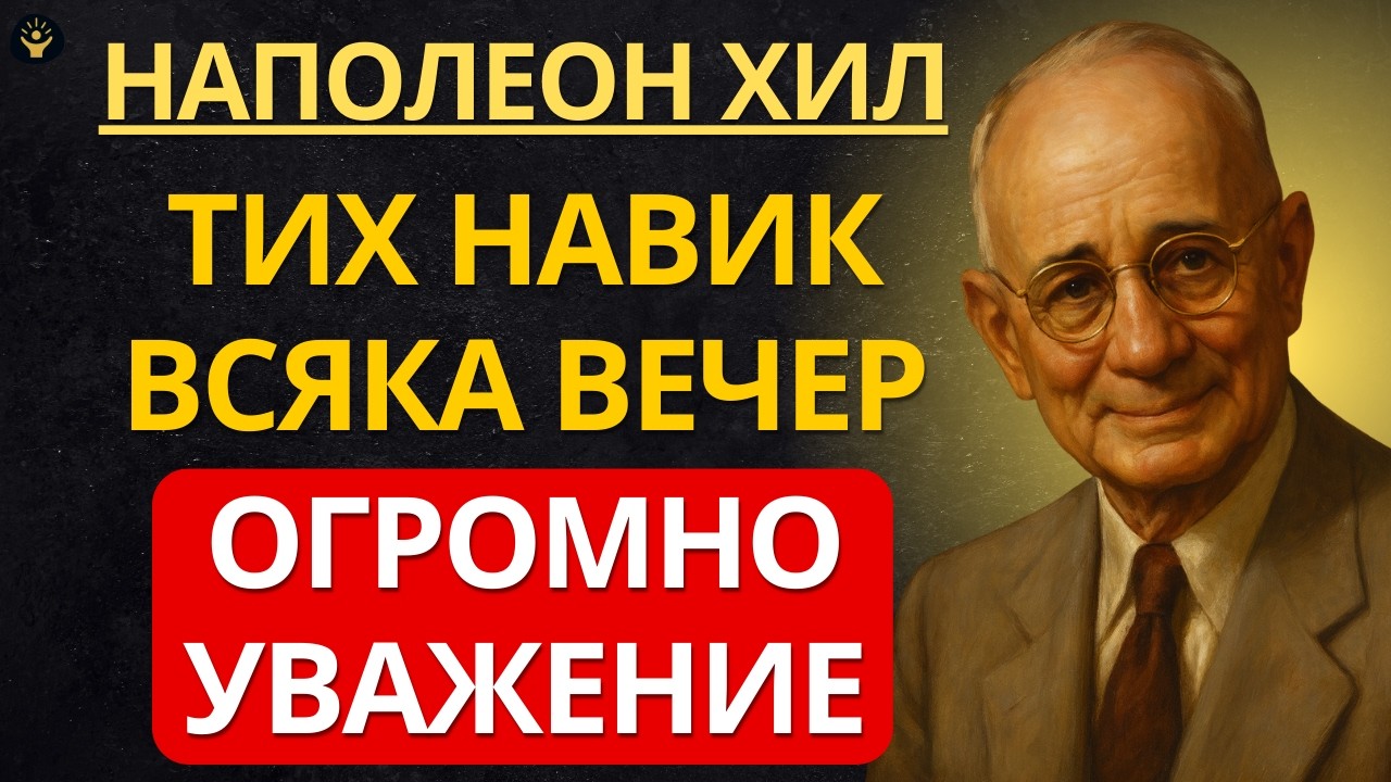 Прави този тих навик всяка вечер — и хората започват да те уважават без да знаят защо | Наполеон Хил