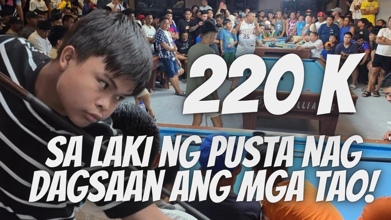 220K Sa laki ng pusta nag dagsaan ang mga tao!