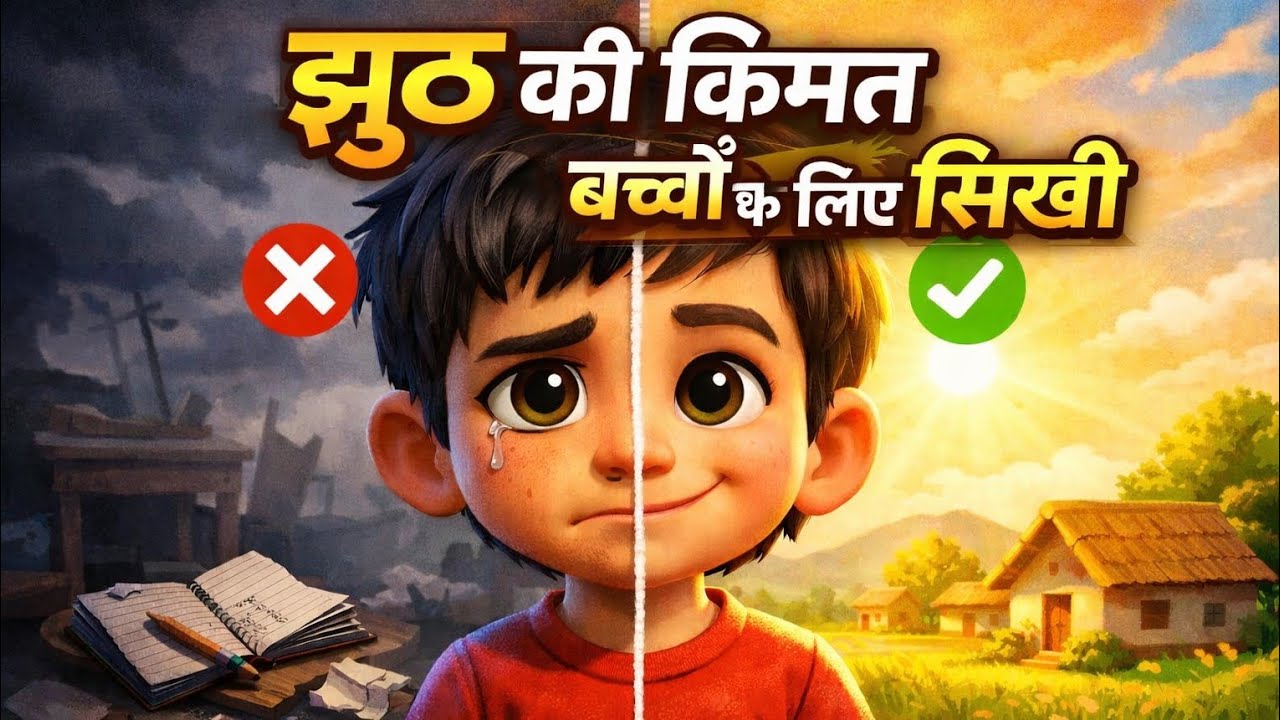 झूठ की कीमत | बच्चों के लिए सीख | Moral Story in Hindi | Kids Cartoon Story | 3D Cartoon Story 