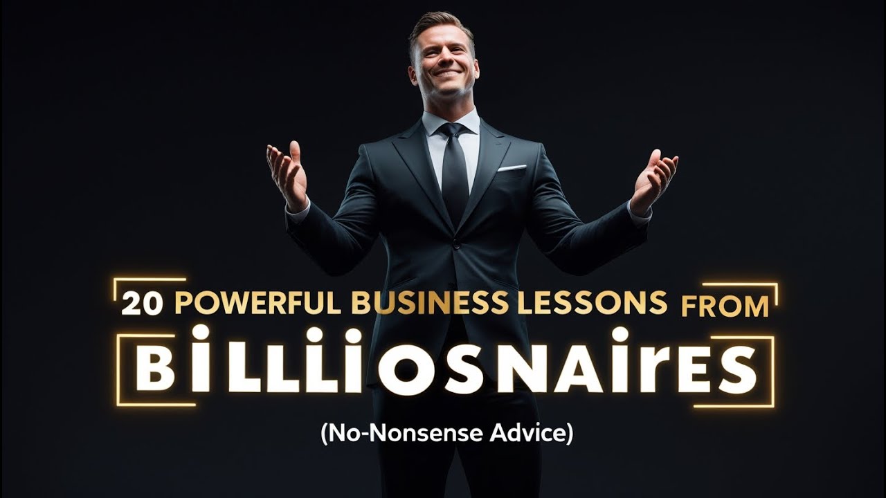 20 Powerful Business Lessons from Billionaires (No-Nonsense Advice)