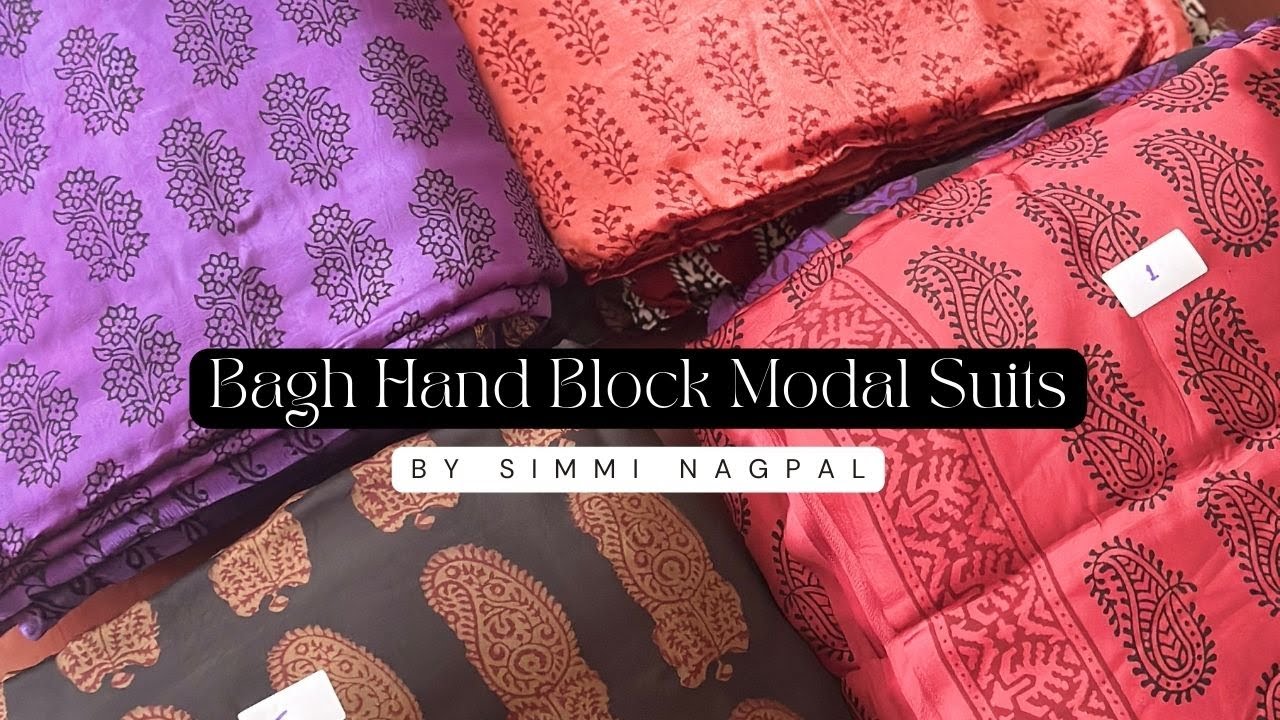 🔴 LIVE | Bagh Hand Block Modal Suits with Zari Chinon Dupatta