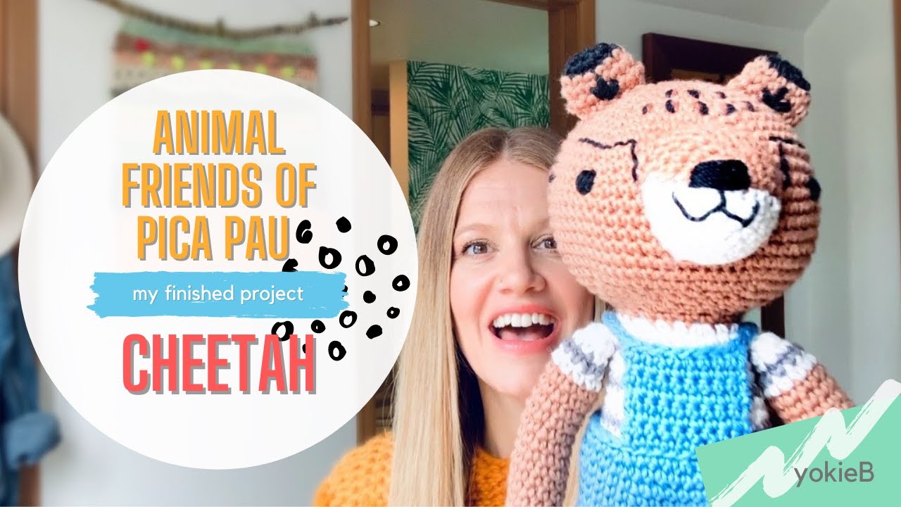 ANIMAL FRIENDS OF PICA PAU CHEETAH | my crochet amigurumi finished project | yokieB