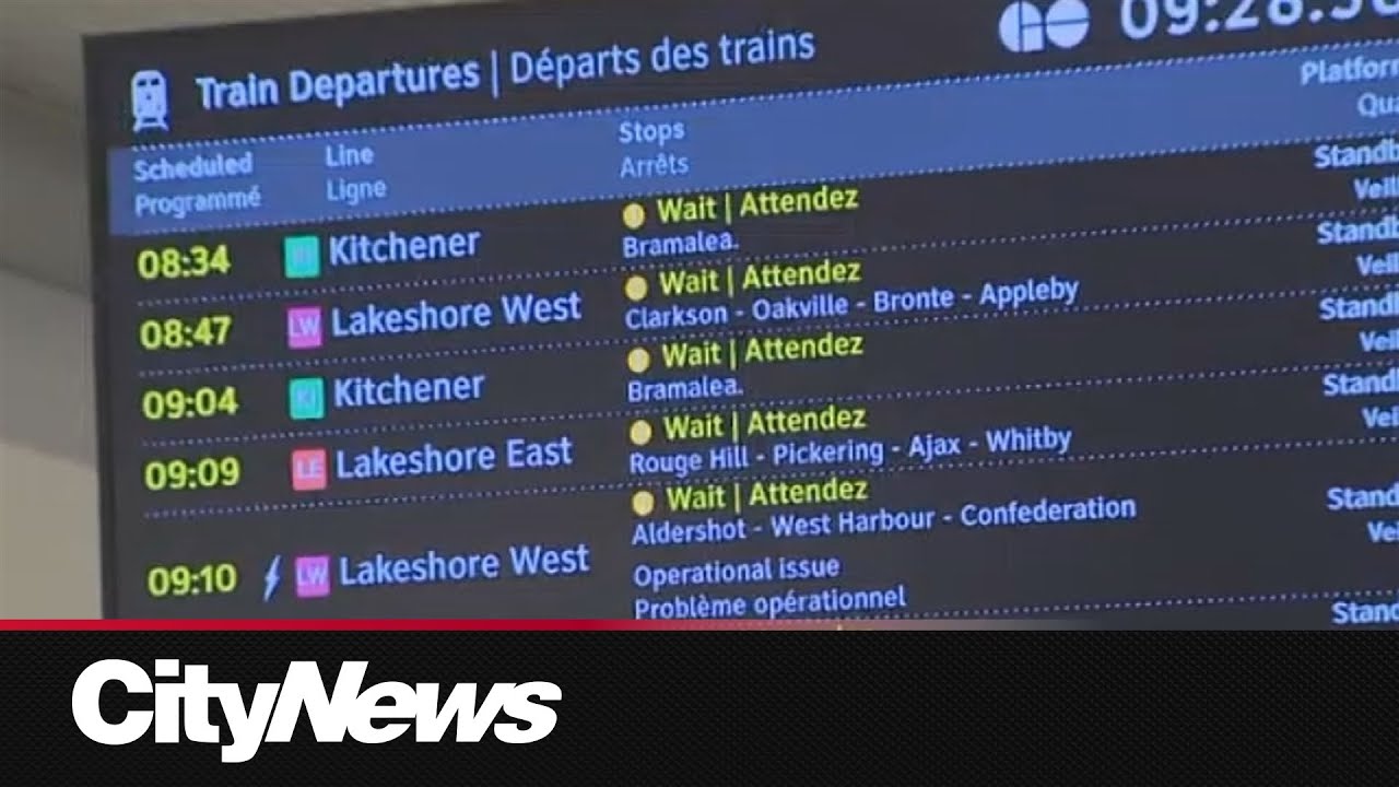 GO train 'disabled,' commuters face hours-long delays at Union Station