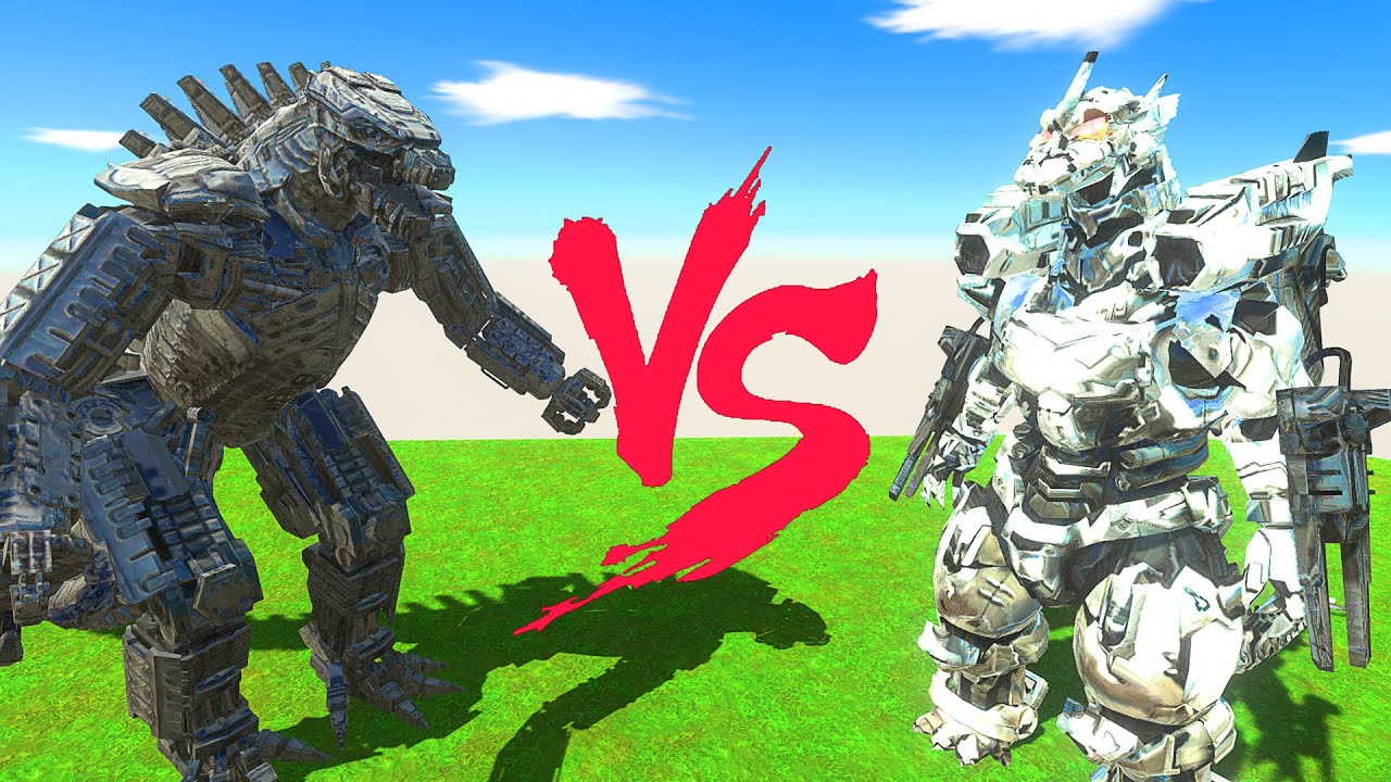 MechaGodzilla 2021 vs Mecha Godzilla Machine War - Animal Revolt Battle Simulator