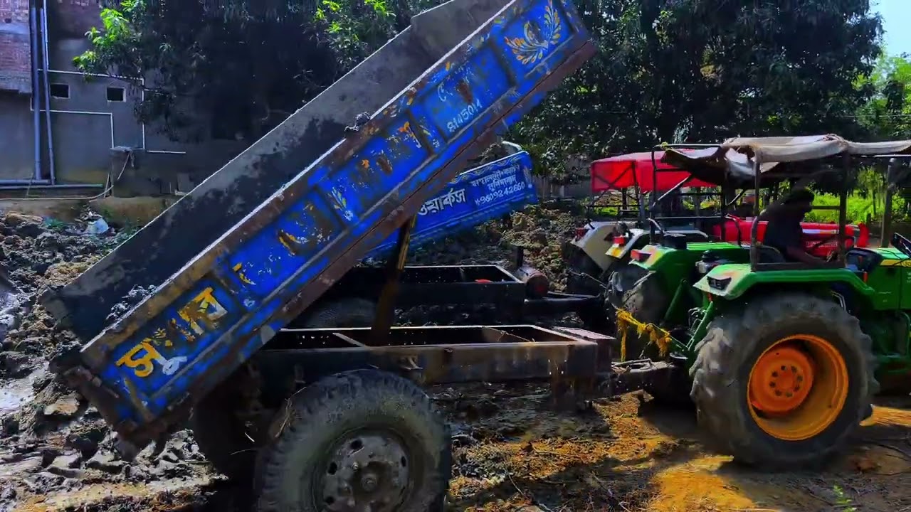Tractor Unloading video #tractorunloading
