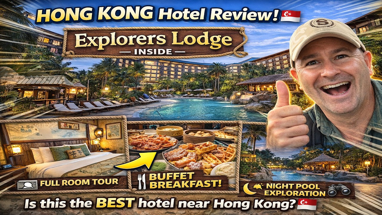 HONG KONG Disney Hotel Review ! Explorers Lodge Hong Kong right next to Disneyland
